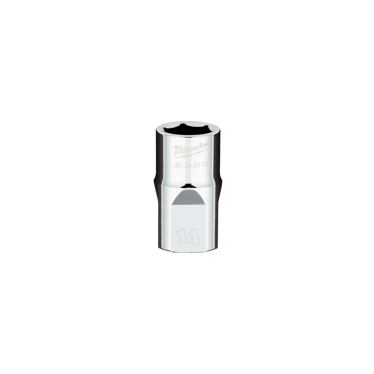 Milwaukee 1/2" Drive 14MM Metric 6-Point Socket with FOUR FLAT™ Sides 45-34-9115