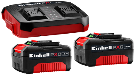Einhell 4512133 2 x 4.0 Ah 18V PXC Battery & Charger Starter Kit