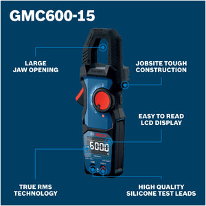 Bosch GMC600-15 True RMS 400A Clamp Meter