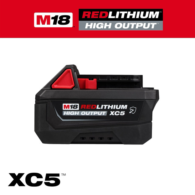 Milwaukee 48-11-1855R M18™ REDLITHIUM™ HIGH OUTPUT™ XC5™ Resistant Battery Pack