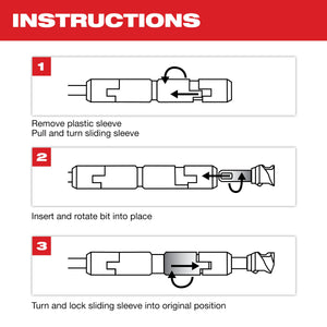 Milwaukee 48-20-3966 15" MAX-LOK™ SDS Max Extension