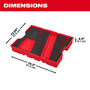 Milwaukee 48-22-0154 15pc. Metric Combination Wrench Set with Tray for PACKOUT™ Drawers