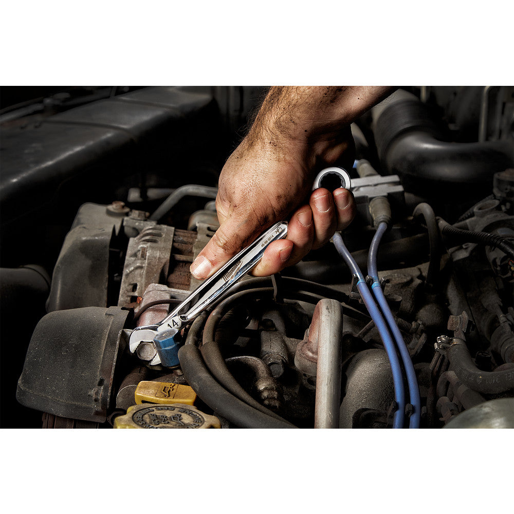 Milwaukee 48-22-0156 15pc. Metric Ratcheting Combination Wrench Set with Tray for PACKOUT™ Drawers