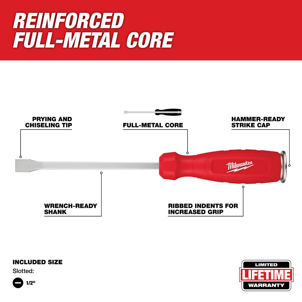 Milwaukee 48-22-0158 17pc. Screwdriver & Pry Bar Set with Tray for PACKOUT™ Drawers