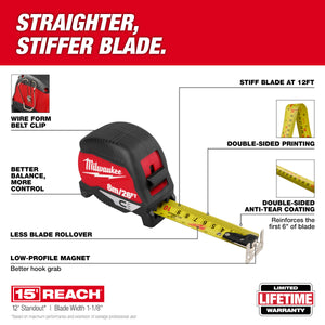 Milwaukee 48-22-1026M 8m/26ft Magnetic Tape Measure