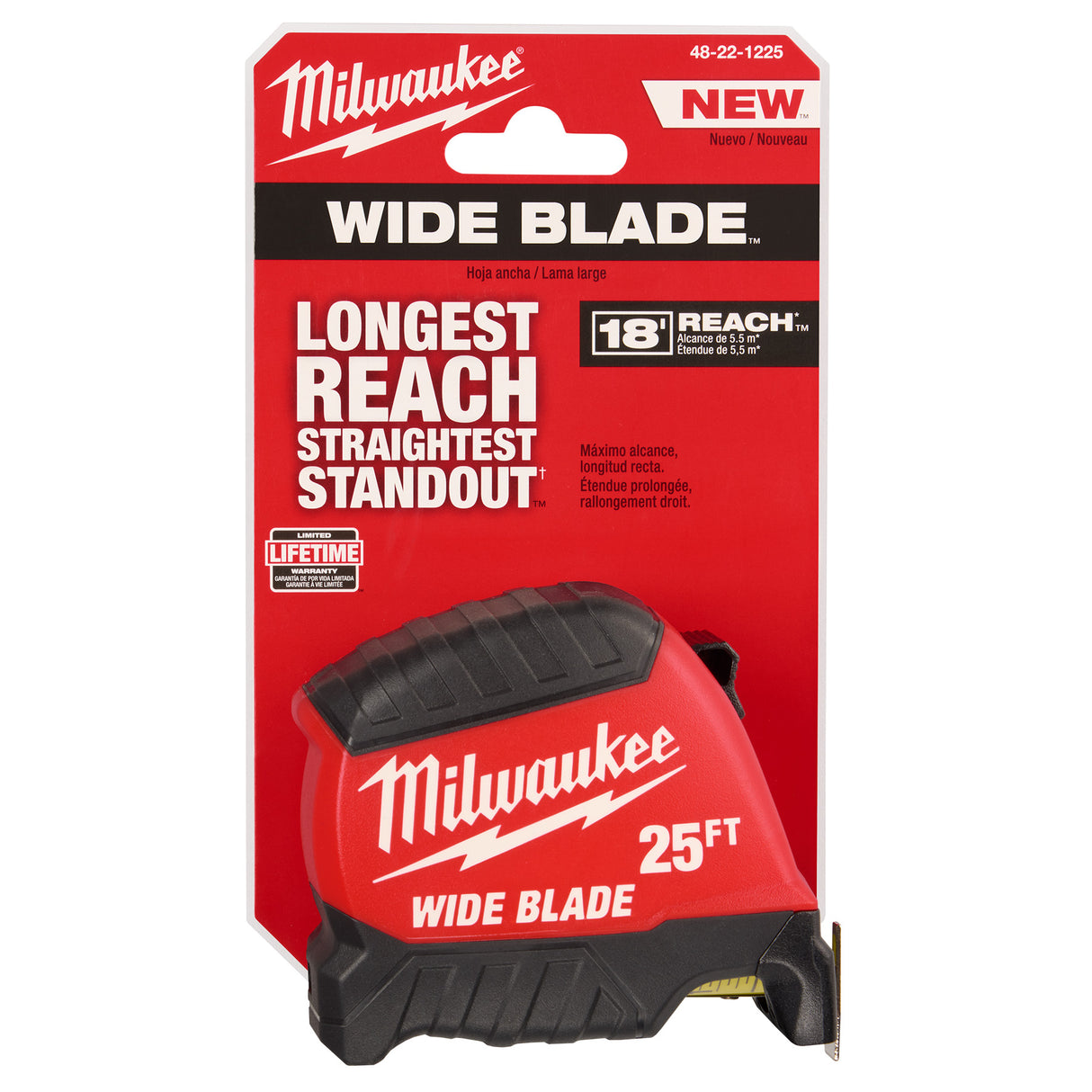Milwaukee 48-22-1225 25FT Wide Blade Tape Measures