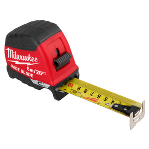 Milwaukee 8m/26ft Wide Blade Magnetic Tape Measure 48-22-1226M