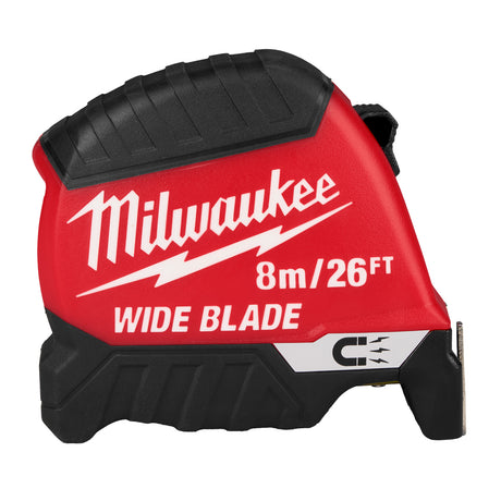 Milwaukee 8m/26ft Wide Blade Magnetic Tape Measure 48-22-1226M