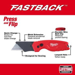 Milwaukee 48-22-1522 3PK FASTBACK™ Compact Folding Utility Knife