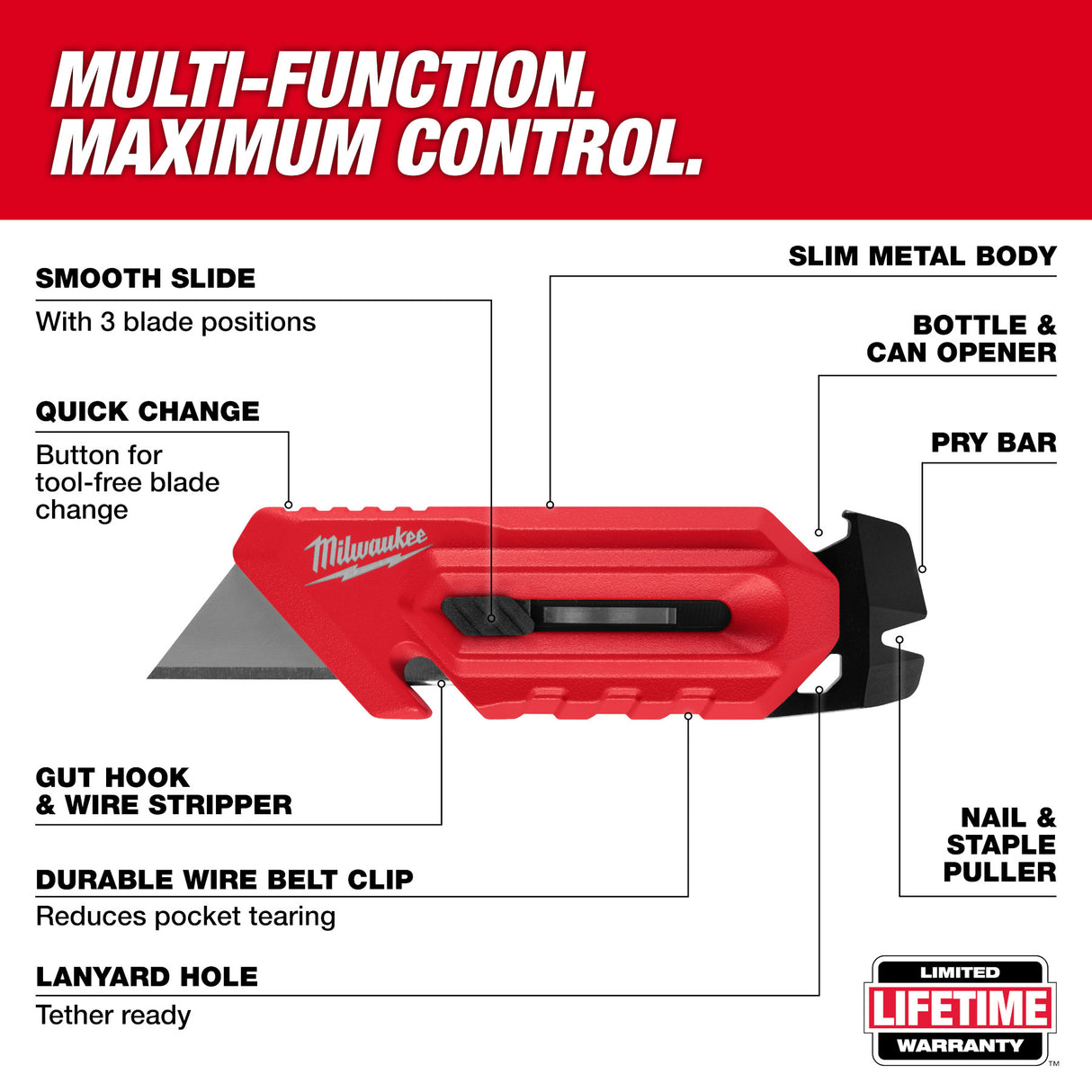 Milwaukee Multi-Function Compact Utility Knife 48-22-1517