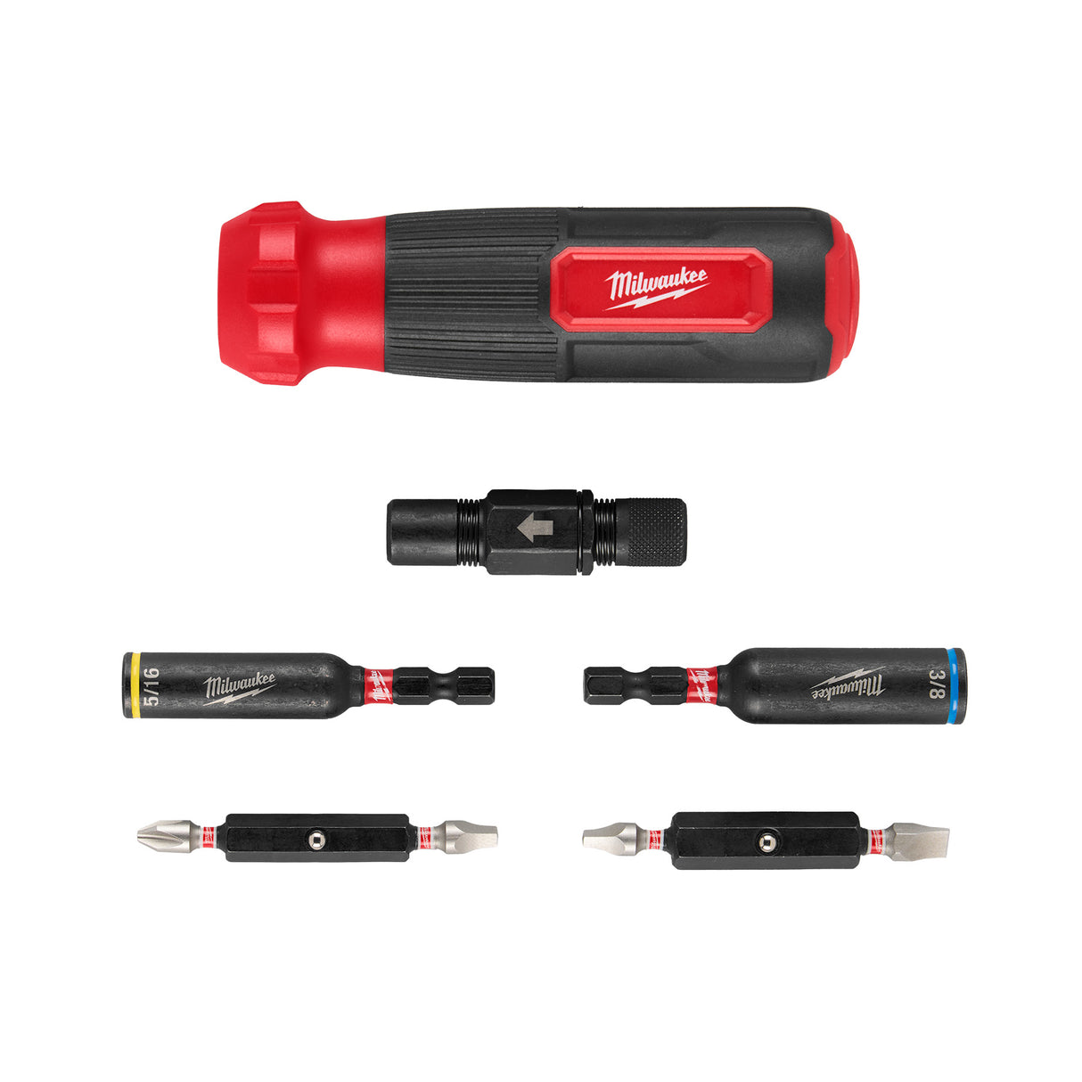 Milwaukee 48-22-2922 8-IN-1 Multi-Bit & Nut Driver W/ SHOCKWAVE™ Impact Duty Bits & Nut Drivers