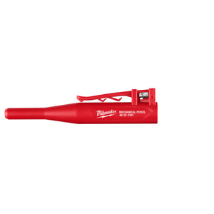 Red Milwaukee mechanical pencil on a white background - cover only
