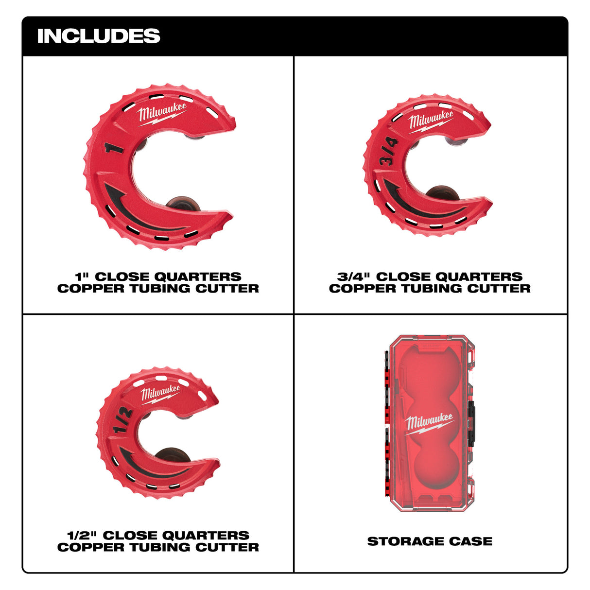 Millwaukee 48-22-4267 3pc Close Quarters Tubing Cutter Set