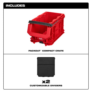Milwaukee Tool 48-22-8437 PACKOUT™ Compact Crate