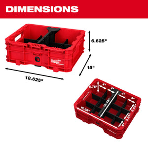 Milwaukee Tool 48-22-8438 PACKOUT™ Low-Profile Crate