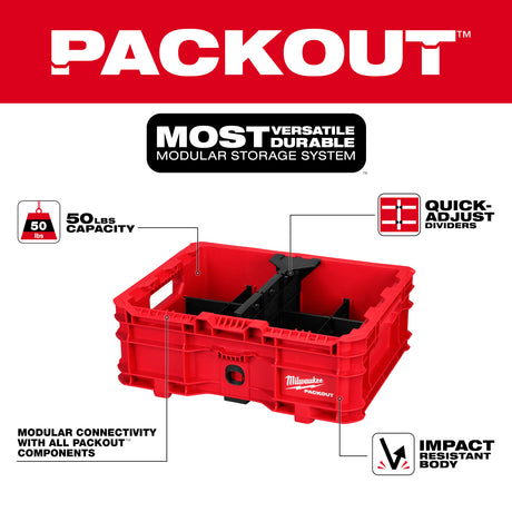 Milwaukee Tool 48-22-8438 PACKOUT™ Low-Profile Crate