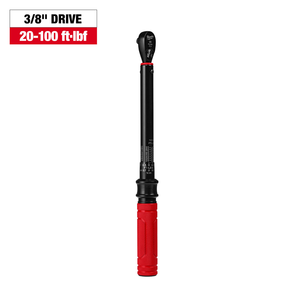 Milwaukee  3/8” Drive Click Torque Wrench (20-100 ft·lbf) 48-22-9202