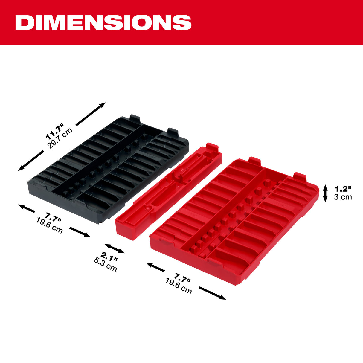 Milwaukee 48-22-9285 98pc 3/8" Drive 6-Pt and 12-Pt Metric & SAE Ratchet & Socket Set with PACKOUT™ Low-Profile Organizer