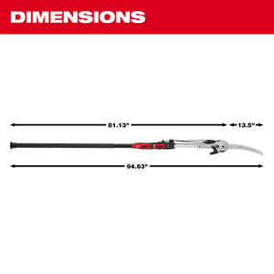 Milwaukee 48-22-9375 16' Pole Saw & Pruner