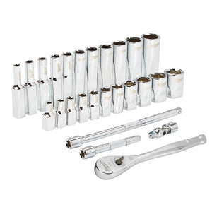 Milwaukee 48-22-9404 1/4" Drive 26pc Ratchet & Socket Set - SAE