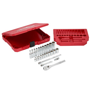 Milwaukee 48-22-9404 1/4" Drive 26pc Ratchet & Socket Set - SAE