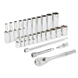 Milwaukee 48-22-9404 1/4" Drive 26pc Ratchet & Socket Set - SAE