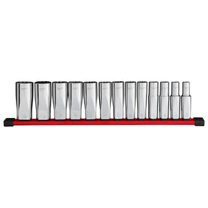 Milwaukee 48-22-9424 13pc 1/2” Drive 12-Point Deep Well SAE Socket Set