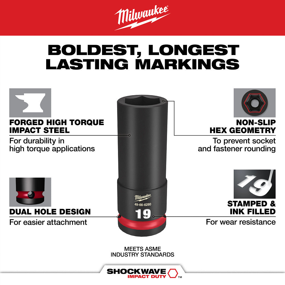 Milwaukee 48-22-9490 242pc. 1/4”, 3/8”, & 1/2” Drive Metric & SAE Ratchet & Socket Set with Trays for PACKOUT™ Drawers