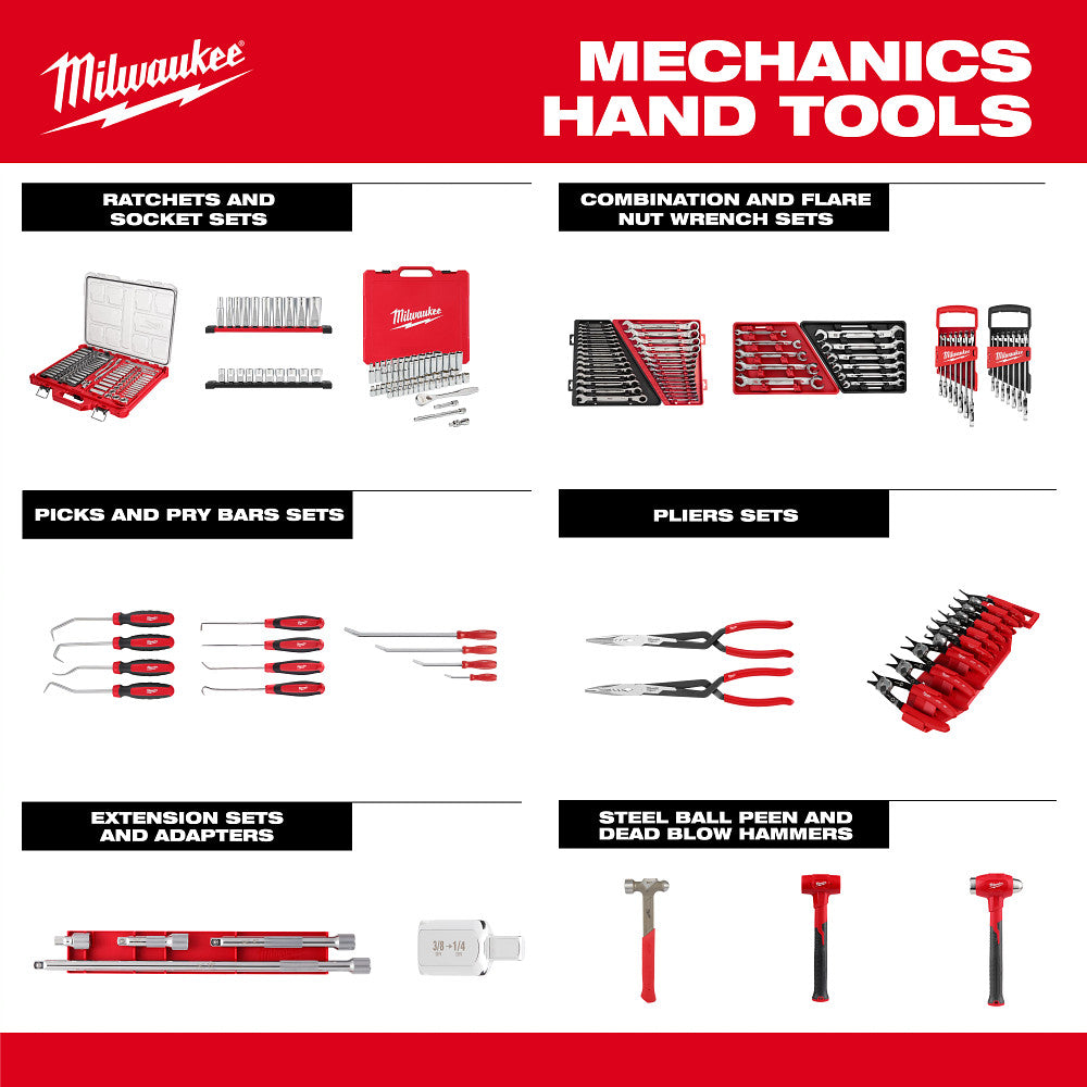 Milwaukee 48-22-9493 64pc. Hand Tool Set with PACKOUT™ 4 Drawer Tool Box