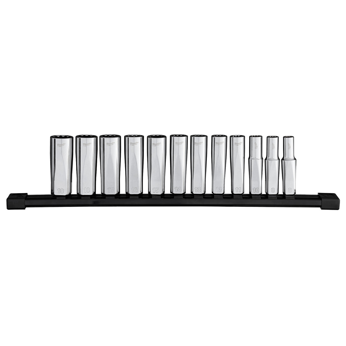 Milwaukee 48-22-9521 12pc 3/8” Drive 12-Point Deep Well Metric Socket Set