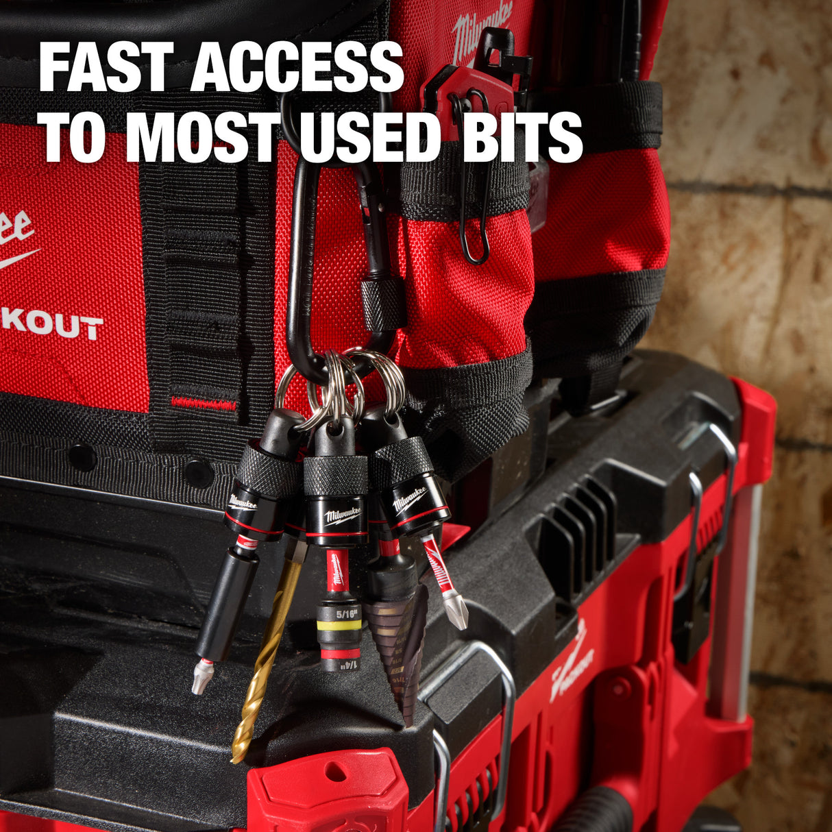 Milwaukee 48-32-4537 5PC Bit Holder with Carabiner