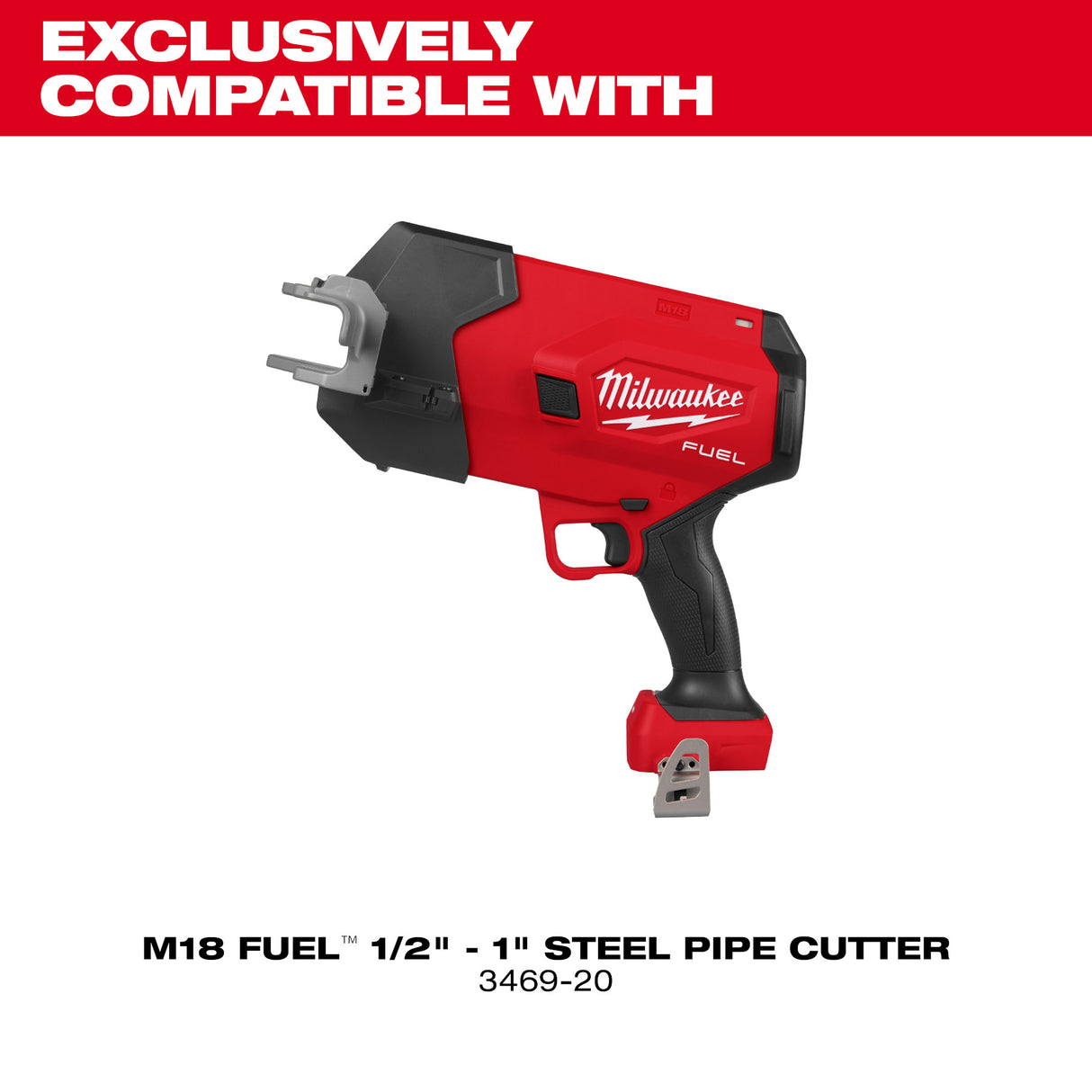 Milwaukee 3469-20 M18 FUEL™ ½”-1” Steel Pipe Cutter