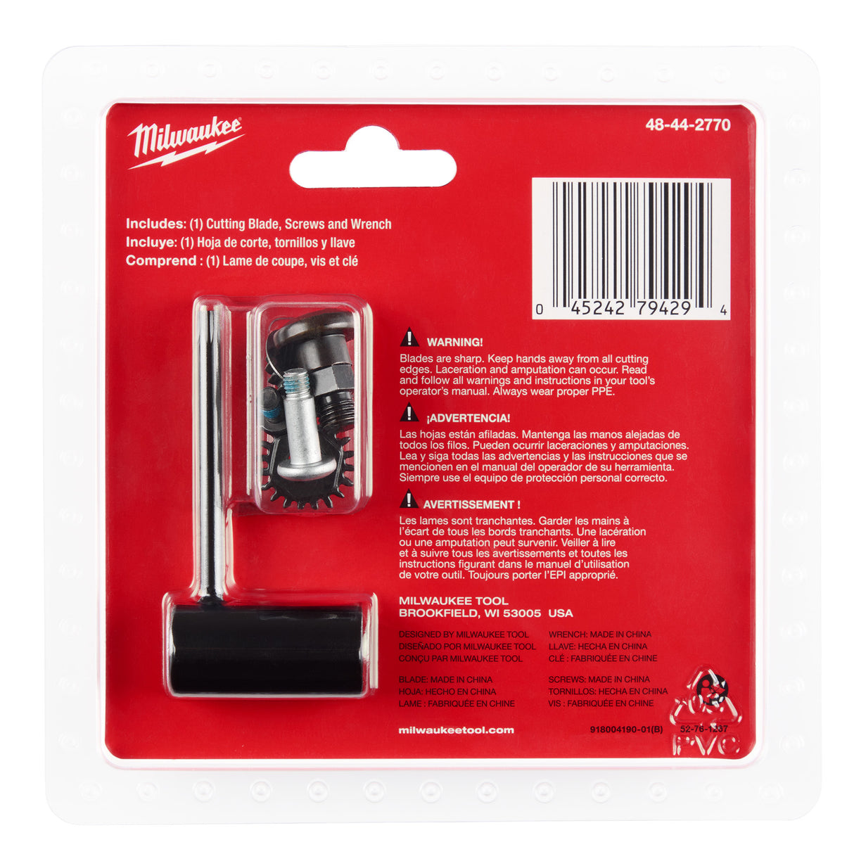 Milwaukee 48-44-2770 M18™ Brushless Telescoping Pole Pruning Shears Cutting Blade