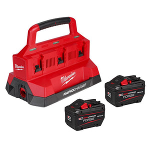 Milwaukee 48-59-1842F M18™ FORGE™ 12.0Ah Starter Kit with 2 Batteries and 6 Bay Rapid Charger