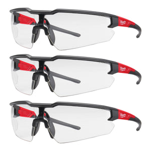 Milwaukee 48-73-2052 3PK Safety Glasses - Clear Anti-Scratch Lenses