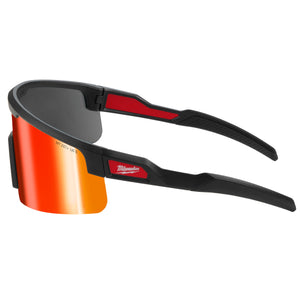 Milwaukee 48-73-2500 Wrap Around Safety Glasses - Red Mirrored Anti-Scratch Lenses
