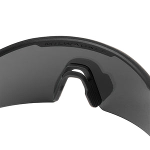 Milwaukee 48-73-2500 Wrap Around Safety Glasses - Red Mirrored Anti-Scratch Lenses