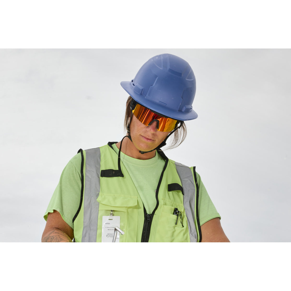 Milwaukee 48-73-2500 Wrap Around Safety Glasses - Red Mirrored Anti-Scratch Lenses