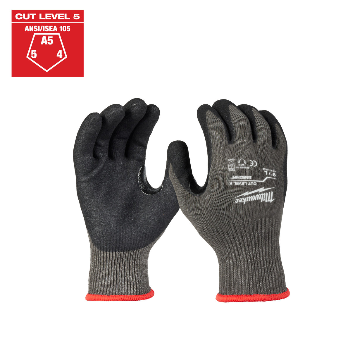 Milwaukee 48-73-8652E Cut Level 5 Nitrile Dipped Gloves - L (12 Pack)