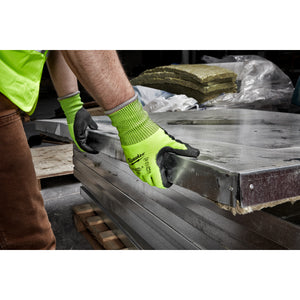 Milwaukee 48-73-8942 High Visibility Cut Level 4 Polyurethane Dipped (Large)