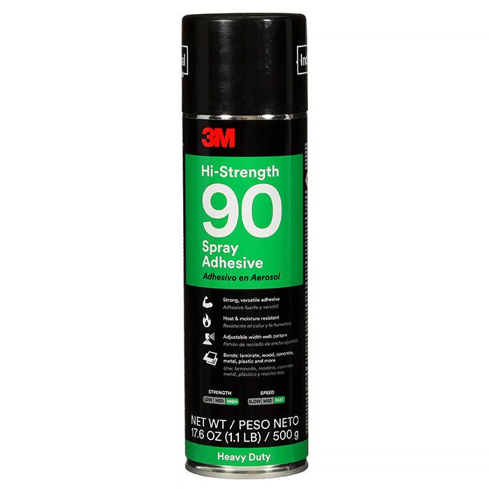 3M™ Hi-Strength Spray Adhesive 90, Clear, 24 fl oz (709 ml) Can