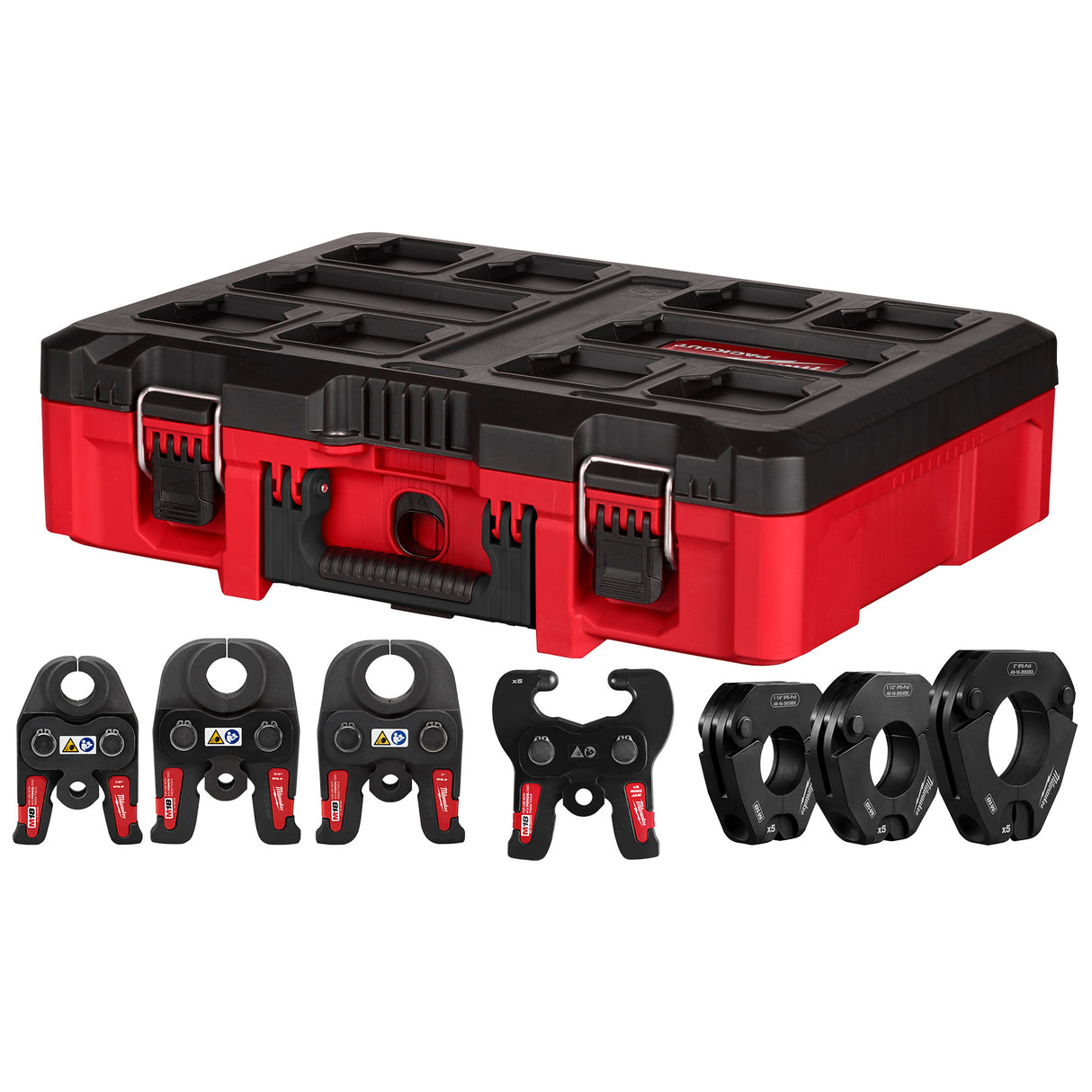 Milwaukee 49-16-2683 IPS-P Pivoting Press Ring Kit - 1/2"-1" Jaws & 1-1/4"-2" Rings