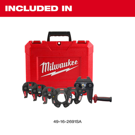 Milwaukee 49-16-2691SA ½” – 2” IPS-ASP Press Jaw & Ring Kit for M18™ FORCE LOGIC™ Long Throw Press Tool