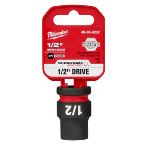 Milwaukee SHOCKWAVE Impact Duty™ 1/2" Drive 1/2" 6 Point Sockets 49-66-6202
