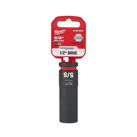 Milwaukee 1/2" Drive 5/8" 6 Point Socket SHOCKWAVE Impact Duty™ 49-66-6224