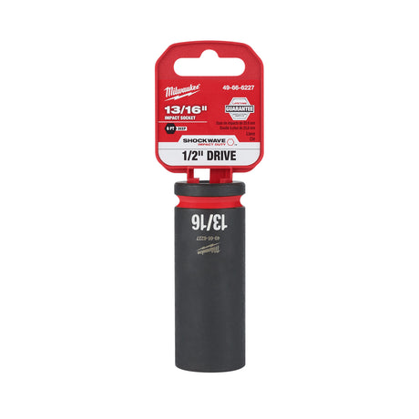 Milwaukee 1/2" Drive 13/16" 6 Point Socket SHOCKWAVE Impact Duty™ 49-66-6227