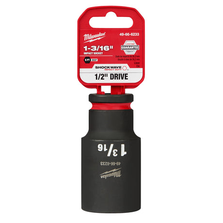 Milwaukee  1/2" Drive  1-3/16" 6 Point Socket SHOCKWAVE Impact Duty™ 49-66-6233