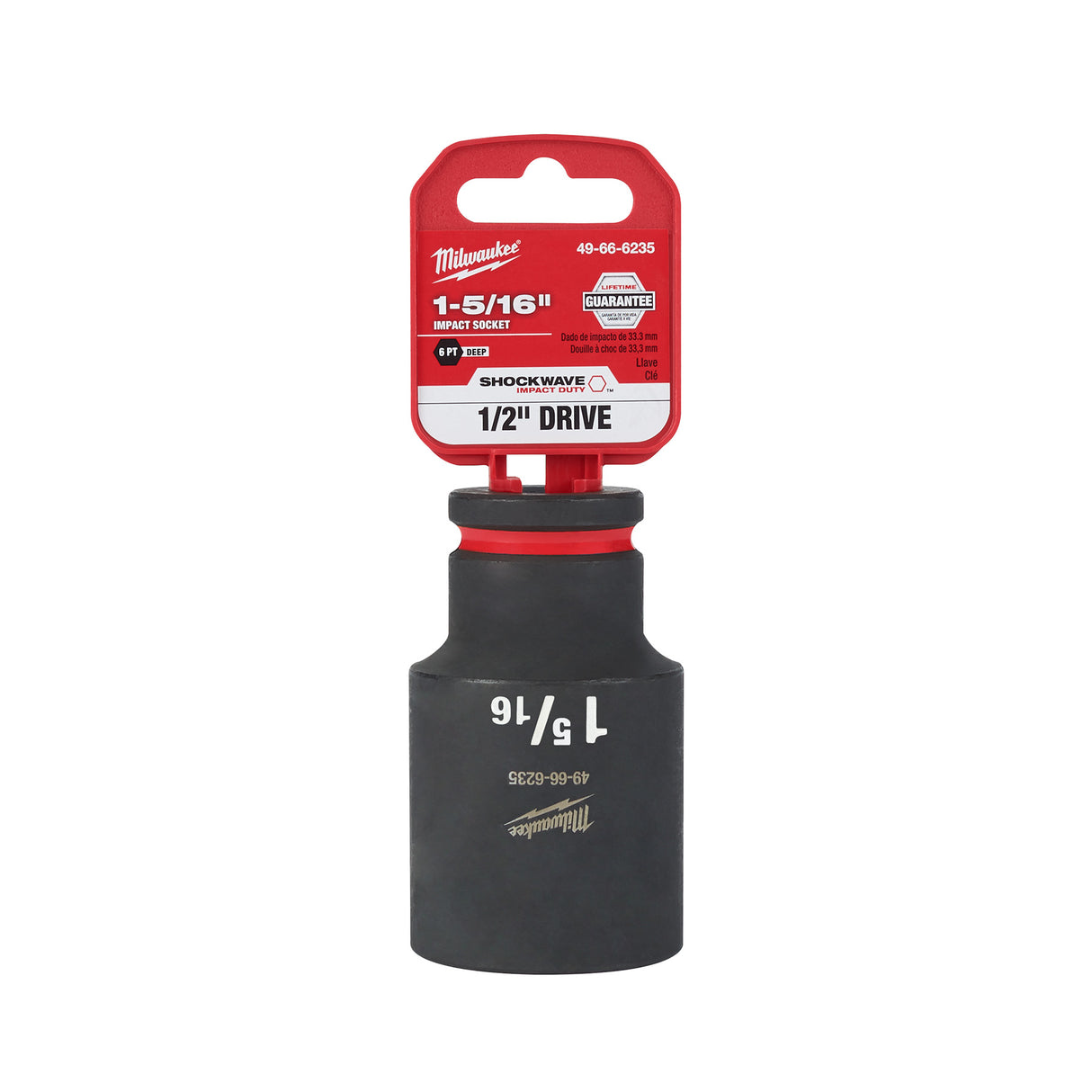 Milwaukee  1/2" Drive 1-5/16" 6 Point Socket SHOCKWAVE Impact Duty™ 49-66-6235