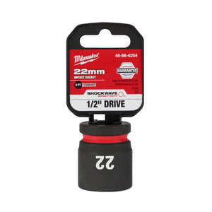 Milwaukee 1/2" Drive 22MM 6 Point Socket SHOCKWAVE Impact Duty™ 49-66-6254
