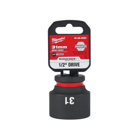 Milwaukee 1/2" Drive 31MM 6 Point Socket SHOCKWAVE Impact Duty™ 49-66-6263